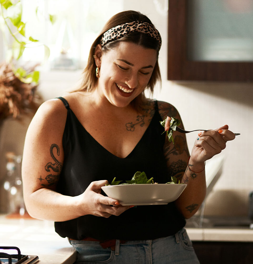 girl eating